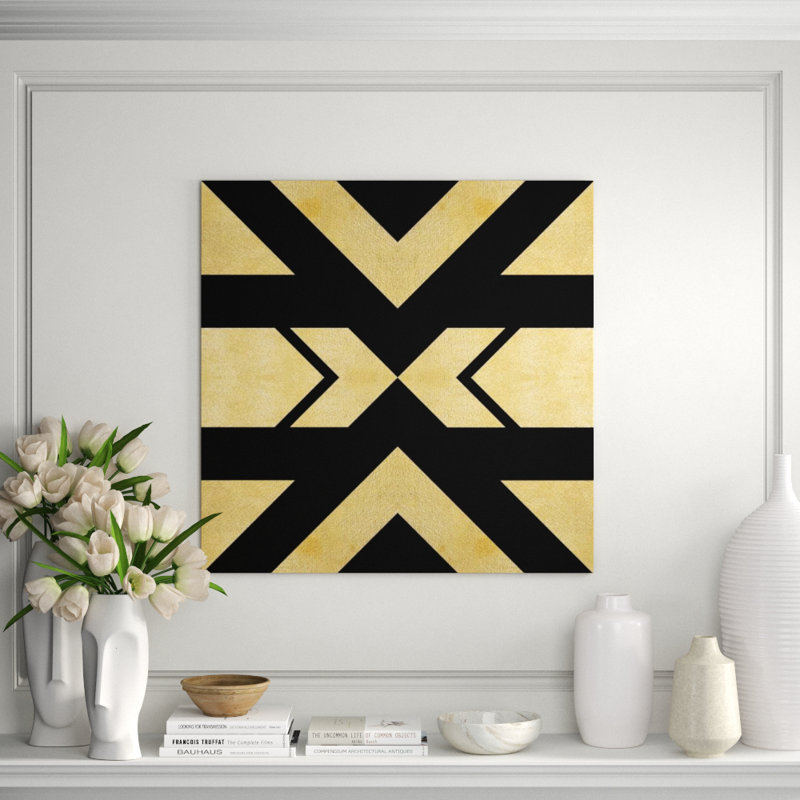 Criss Cross IV Print by Elena Carlie, Glass Coat, 36" H x 36" W