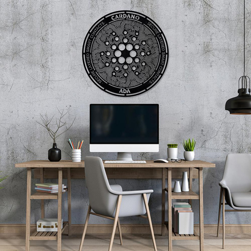 Handmade Abstract Wall Decor, Black