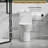 1.1/1.6 GPF Tornado Flush One-Piece Toilet With Comfort Chair Seat ADA Height 17",Powerful & Quiet Dual Flush Modern Toilet,Siphonic S-Trap 12",Rimless Bowl With Soft Closing Seat,Gloss White GW-005