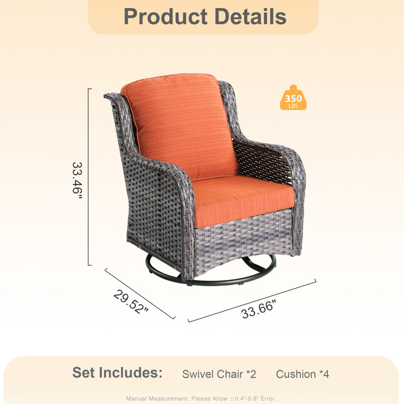 Méridienne d'extérieur Quanya, Gris, Orange