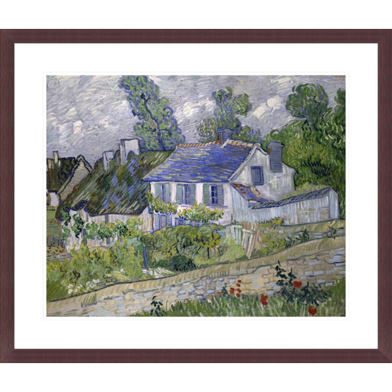 «Homes at Auvers» par Vincent van Gogh, impression giclée encadrée, H 23,5 po x l 27,57 po