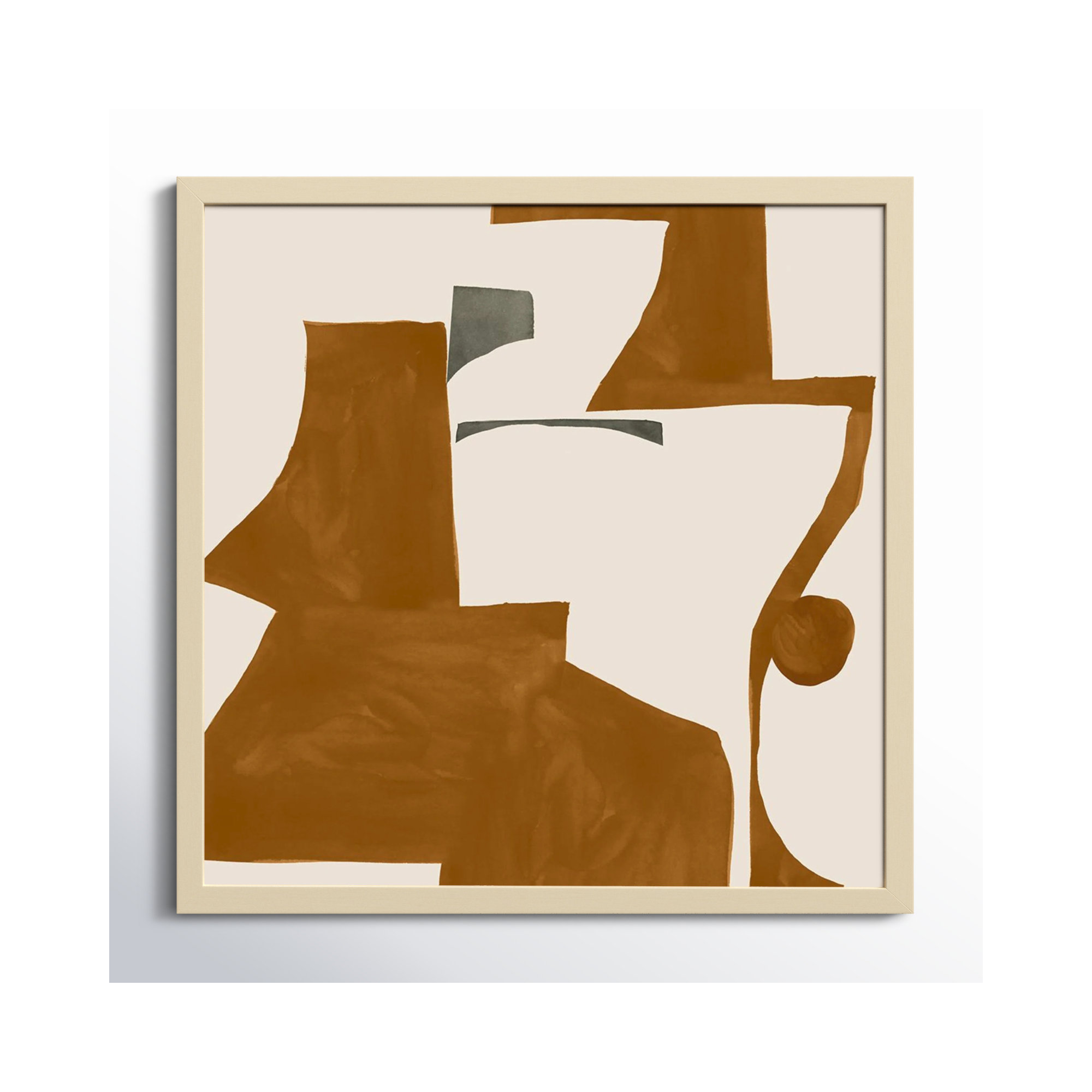 Forecast by Sozi, 25" H x 25" W x 1" D, Brown