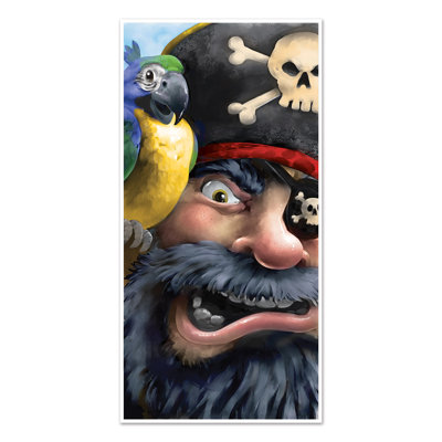 Décoration murale housse de porte pirate