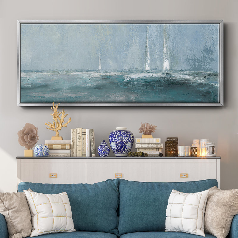 Headed Out- Framed Canvas, 20" H x 50" W