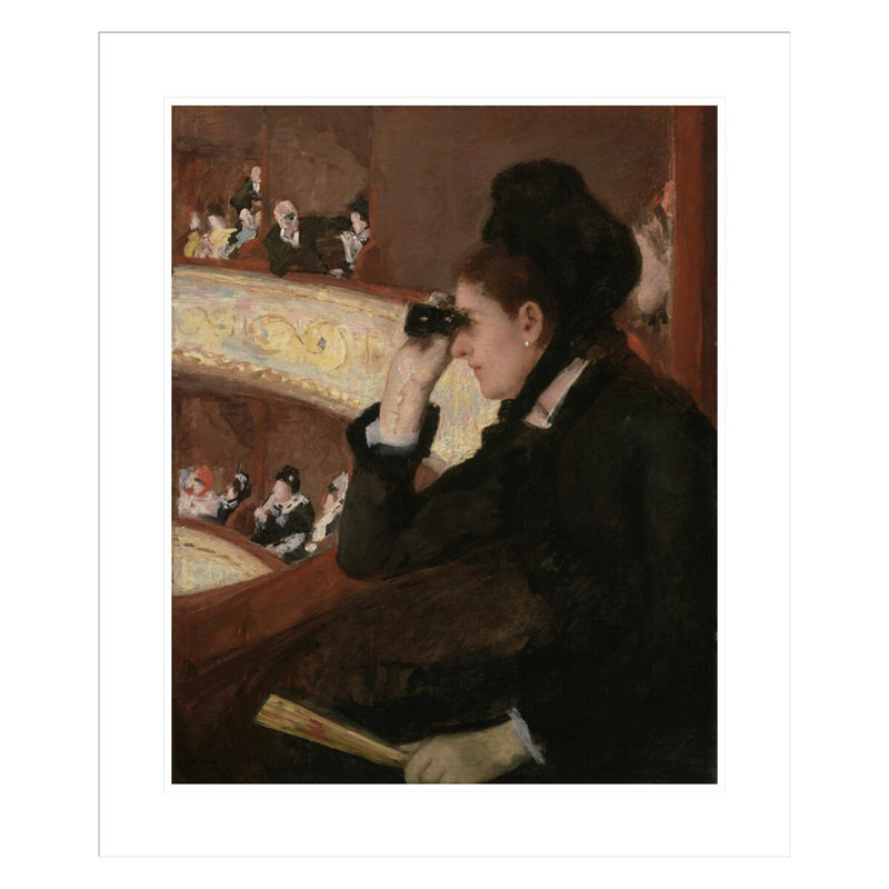 «In the Loge» par Mary Cassatt, impression giclée sur cadre, H 27,63 po x l 23,5 po