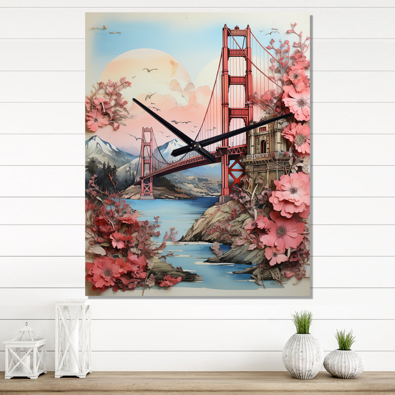 Horloge murale Golden Gate San Francisco, Petit