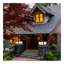 12" Black Solar Powered LED Post Cap Light, Modern Outdoor LED Fence Light for Pathways, Decks, and Patios (2-Pack)