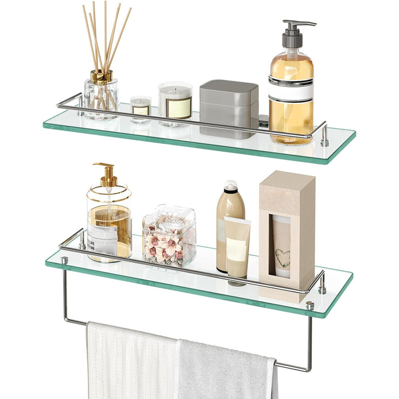 Tablettes murales en verre Dyal
