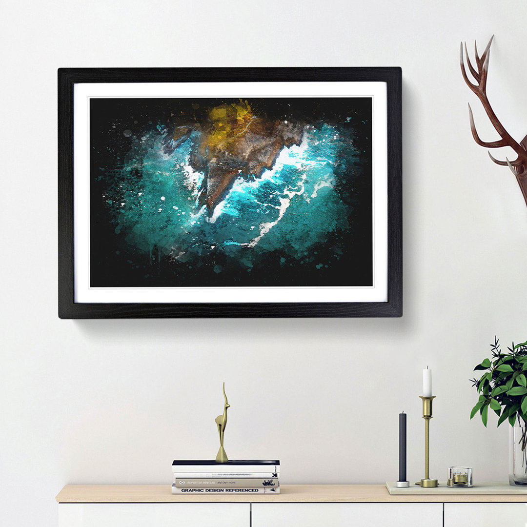 Coast of Santander in Austria - Framed Print