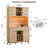 72"H Bar Cabinet with LED Lights, Wine Rack, and Cabinets-1290805010