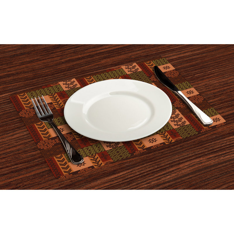 Polyester Geometric Rectangle Placemat
