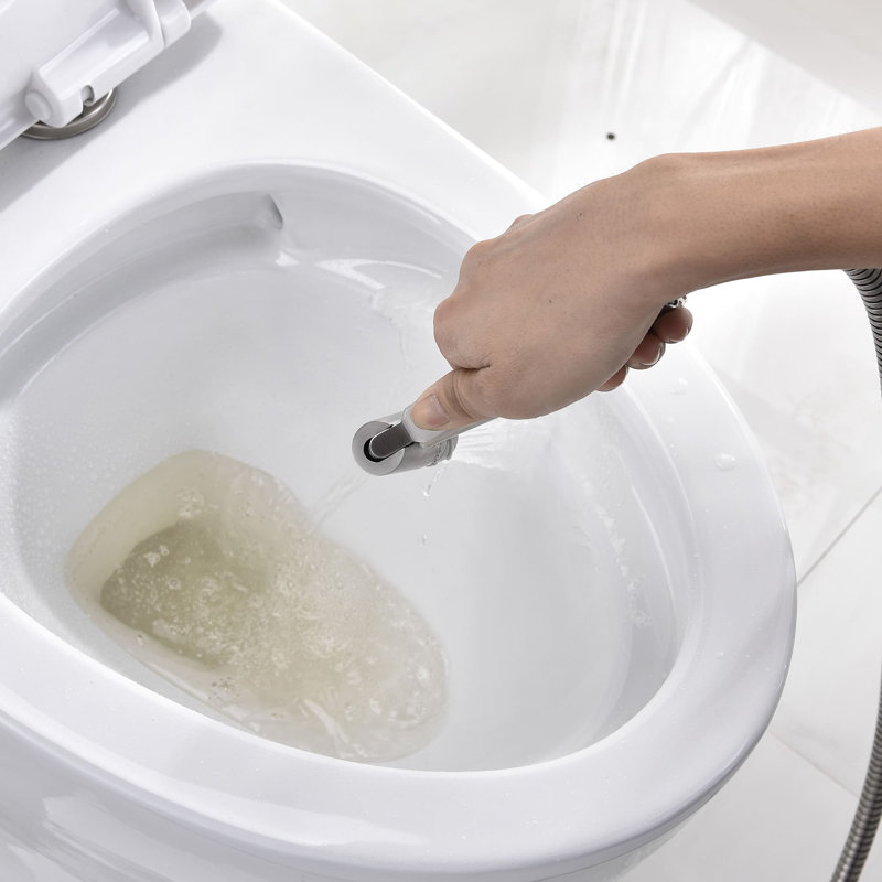Robinet de bidet horizontal en acier inoxydable, Nickel brossé