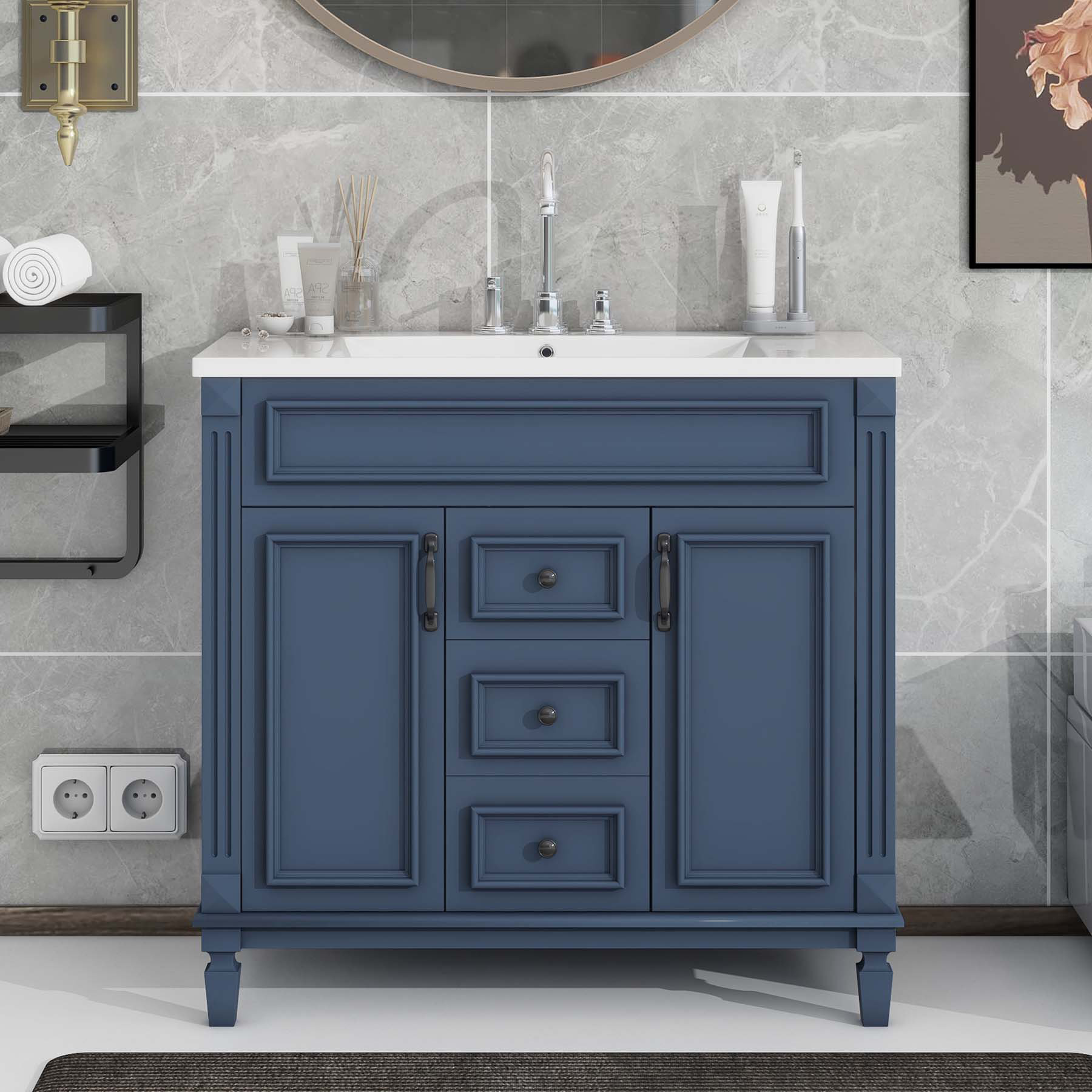 Beyong 35.9'' Single Bathroom Vanity with Ceramic Top | Wayfair