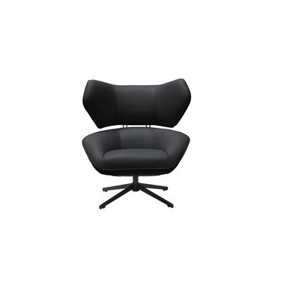 Espedito 100% Top Grain Leather Swivel Chair
