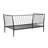 Transitional Metal Twin Daybed Frame with Angled Backrest