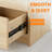 47.24" Modern 6 Drawer Dresser With Spacious Countertop And Concealed Handles For Bedroom Storage Solutions