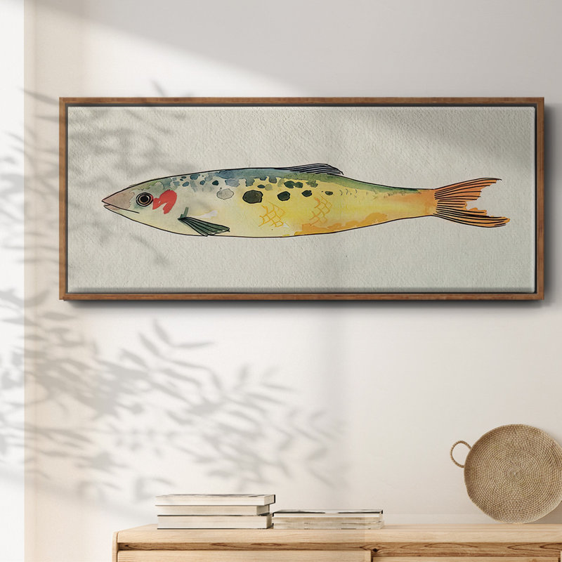 Fanciful Fish I- Framed Canvas