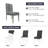Hillsboro Botanical Print Stretch Fit Elastic Dining Chair Slipcover