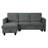 82.5"W Velvet Reversible Sleeper Sectional Sofa With Storage Chaise-775229195