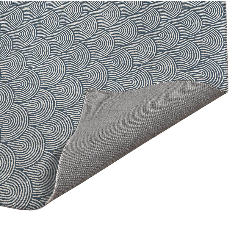 Rolling Humps Non-Slip Outdoor Rug, Rectangle 8' x 10'