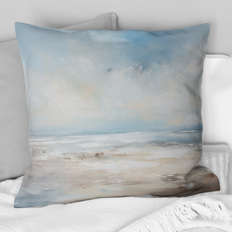 Coussin Coastal Beach Minimal Scenery III - Coastal Ocean