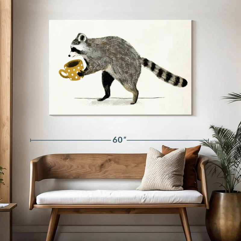 Rascally Raccoon III, H 32 po x l 48 po