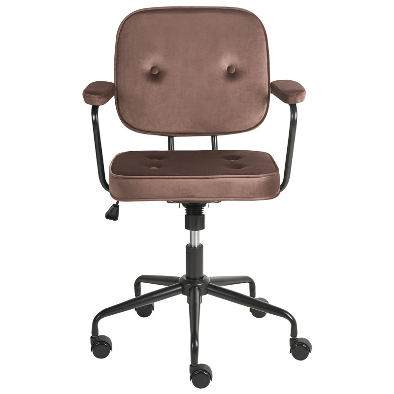 Office Chair, Brown, Velvet