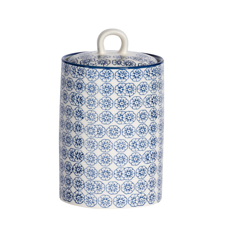 Nicola Spring - Hand-Printed Kitchen Canister