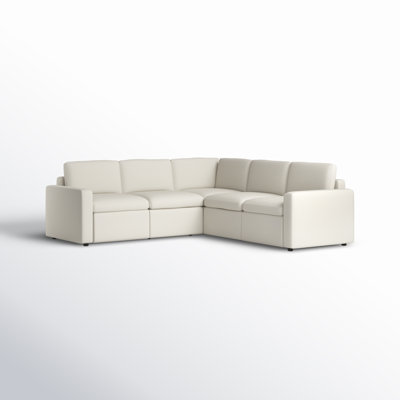 Lana 5 - Piece Upholstered Power Reclining Modular Sectional