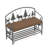 Shoe Rack Bench For Entryway, Industrial Bench, Rustic Shoe Rack For Small Spaces, Upholstered Entryway Bench, Multipurpose Entryway