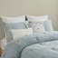 Édredon gris en coton. 100% avec impression sur l'envers. Conception réversible. 2 taies décoratives assorties. Lavable à la machine. . Diamant doux et confortable-120258700-120258703