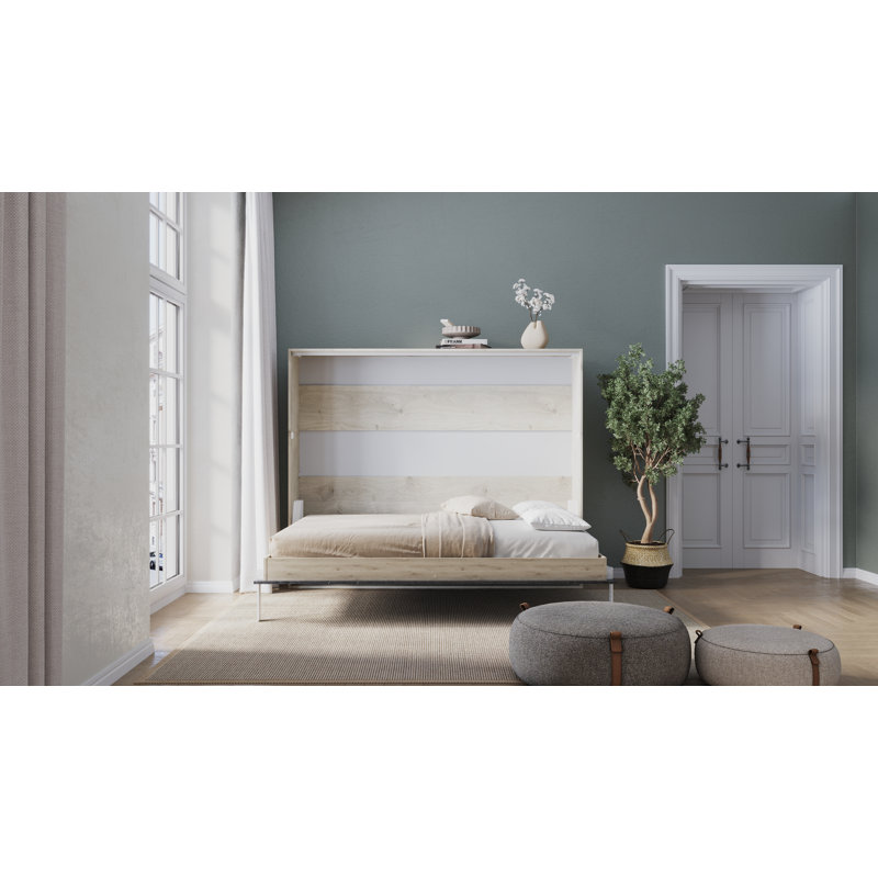 Rechell Bed, European Kingsize (160 x 200cm), Kharkiv Oak/Sophisticated Grey Rock