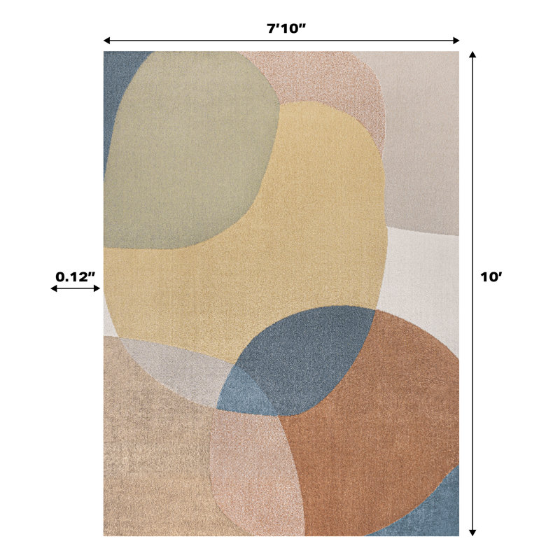 Tapis rectangulaire Bystrc, Rectangle 7 pi 10 po x 10 pi