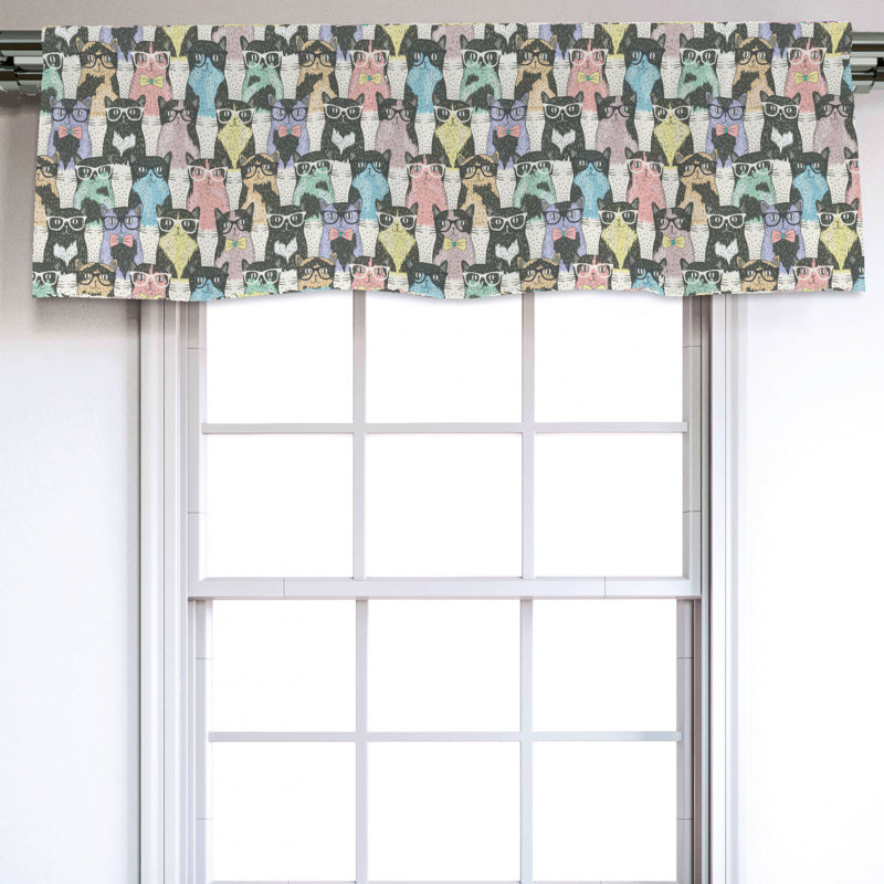 Sateen Ruffled Window Valance