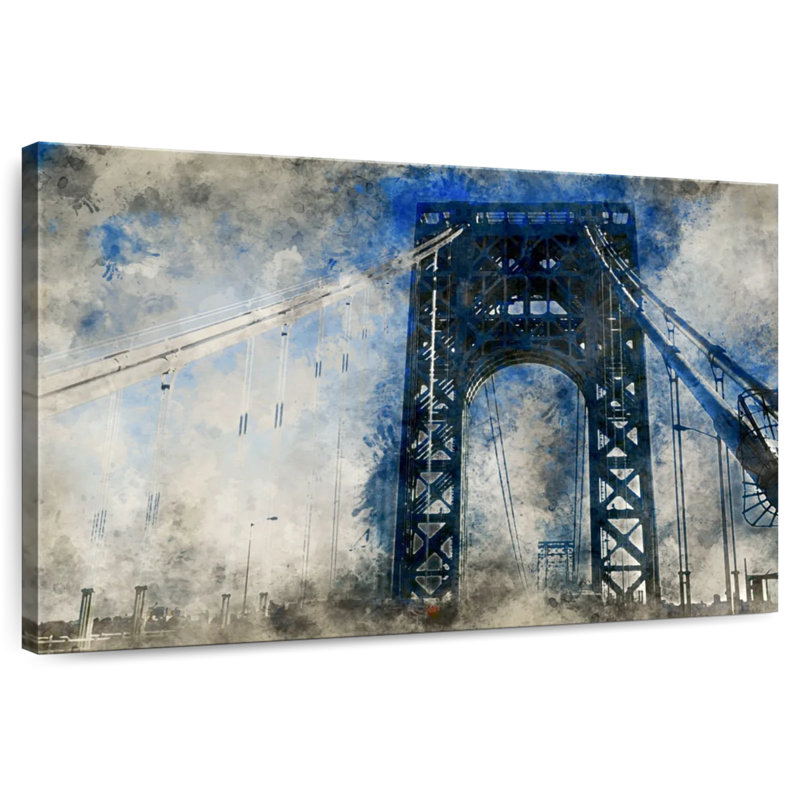 Lilie Abstract Bridge, 8" H x 12" W