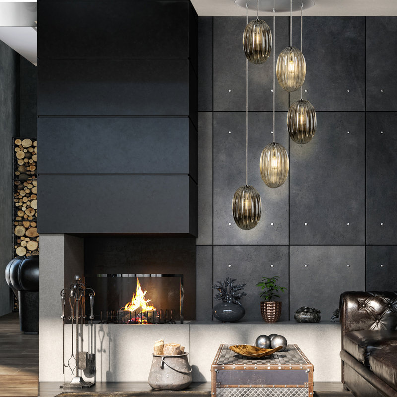 Nola 5 - Light Chrome Cluster Pendant