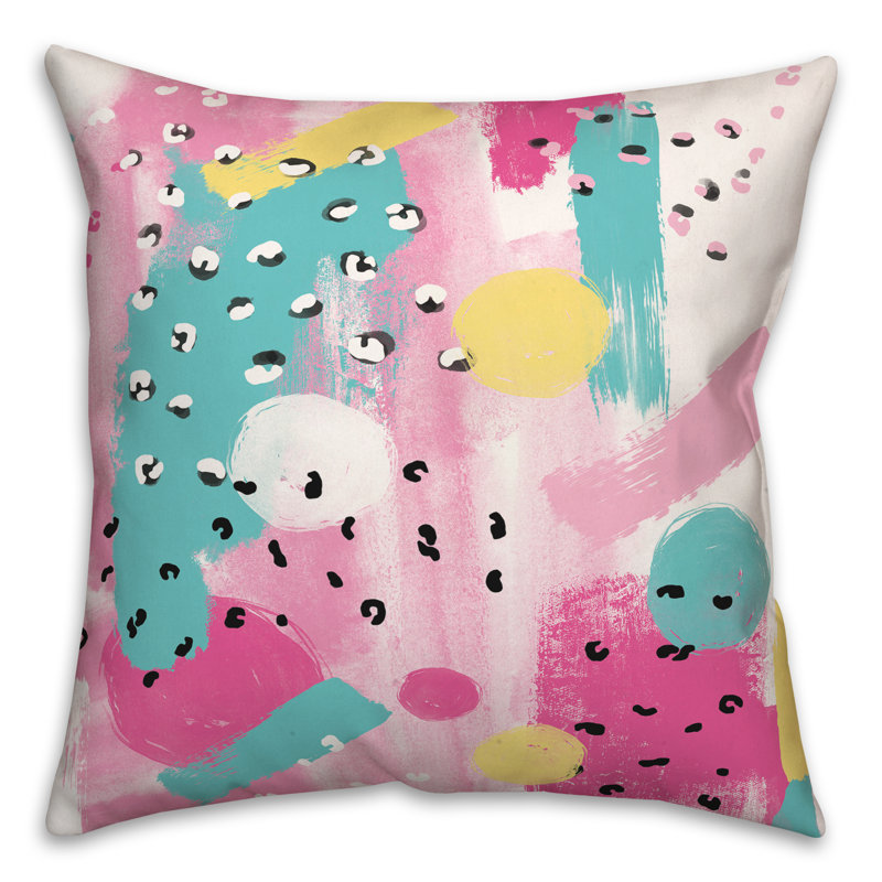 Housse et insert de coussin abstrait Abstract Brushstrokes