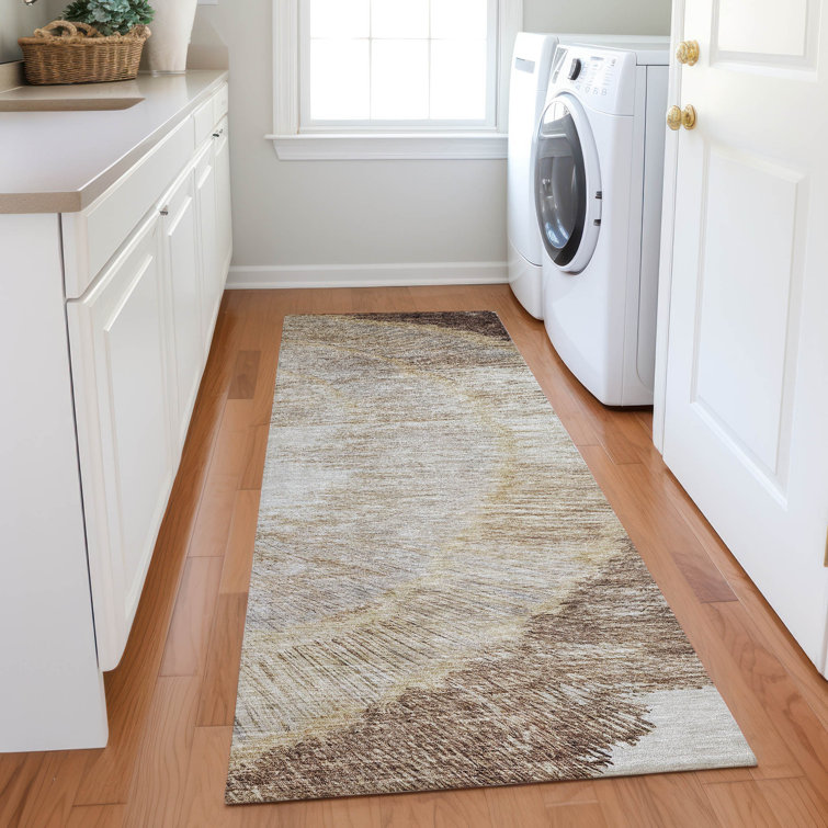 Kairi Washable Abstract Indoor / Outdoor Rug