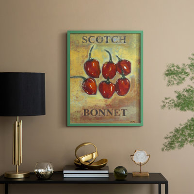 Scotch Bonnet Framed Print - Solid Wood