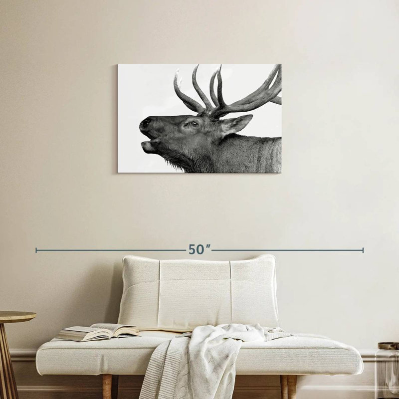 Brampt Deer Call, 20" H x 30" W