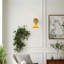 Applique murale 1 lumière en laiton poli avec abat-jour en verre listed Homologué ETL