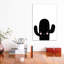 Cactus noir et blanc Scandi - impression d'art graphique-52839541-52839542-52839545