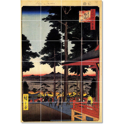 48" x 72" Ceramic Painting Decorative Mural Tile 12" x 12"