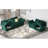 Nakash 3-Piece Symmetrical Modular Sectional Loveseat Upholstered Velvet Storage Apartment 2-Seat Sofa-361343234
