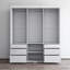 Armoire blanche 71 "avec miroir Monaco 71"-1337071387