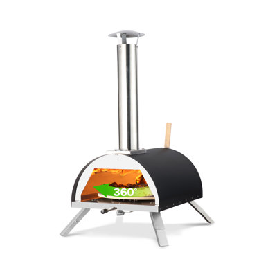 Hello. Dr 13" wood and gas pizza oven outdoor - multi-fuel rotating pizza oven - propane pizza oven outdoo r- Outdoor pizza oven gas - propane pizza oven outdoor