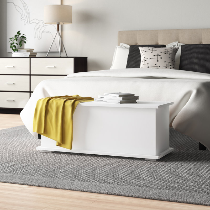 India Blanket Chest, White