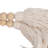 Hedvika Decorative Wood and Macrame Bead Strand with Tassels - Modern Handcrafted Accent Piece-786374008