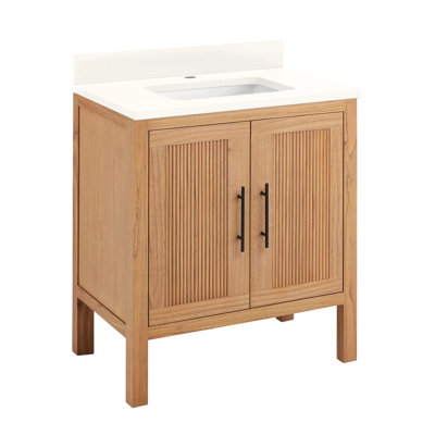 30" Ayanna Single Bathroom Vanity Set with Rectangular Undermount Sink