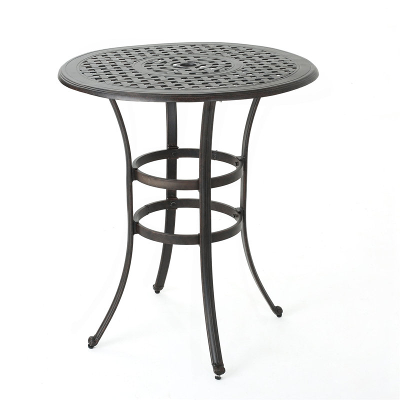 Table de bar en fonte d'aluminium